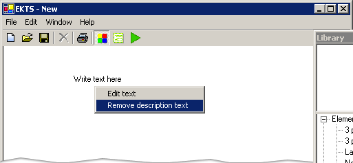 Remove Description Text Option