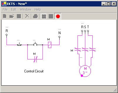 Run mode of the designed circuit