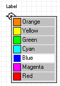 Lamp colour select