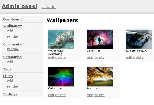 HD Wallpaper Template for Android with PHP Script Android - code.market