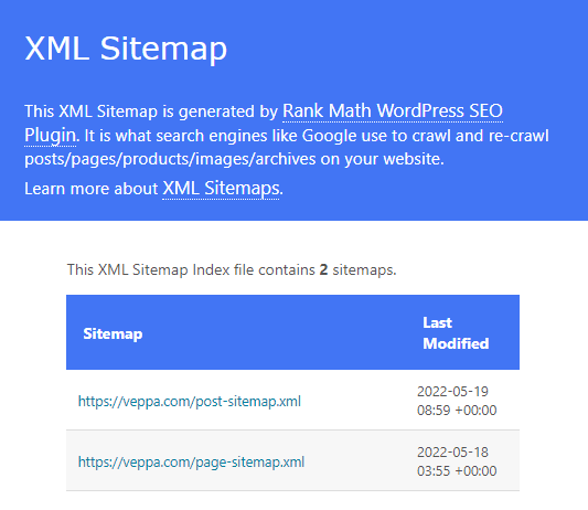 Generate XML sitemap for search engines