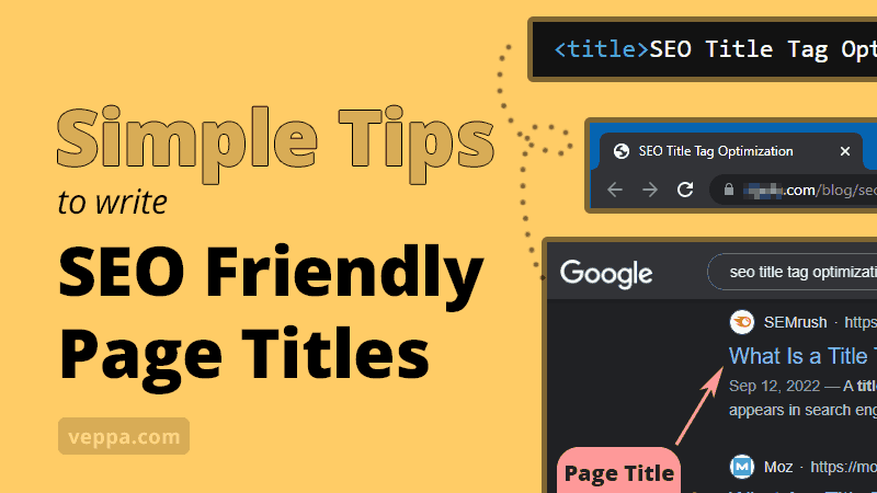 SEO friendly page title tips
