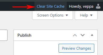 Clear cache button for Cache Enabler plugin in admin bar.