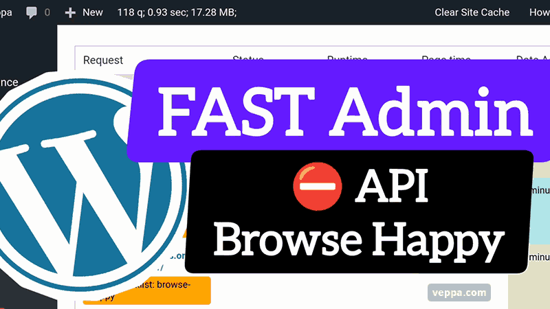 Make WordPress admin faster by blocking useless Browse Happy API calls.