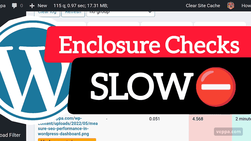 Enclosure Checks Impact (slows down) WordPress website performance.