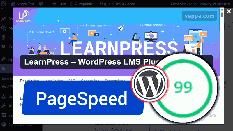 LearnPress PageSpeed optimization tutorial